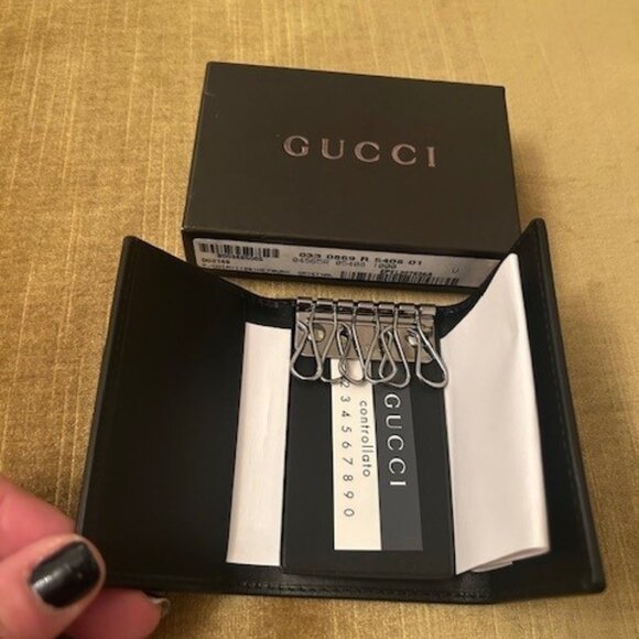BNIB Gucci Canvas Key Holder - Vintage - Picture 2 of 4